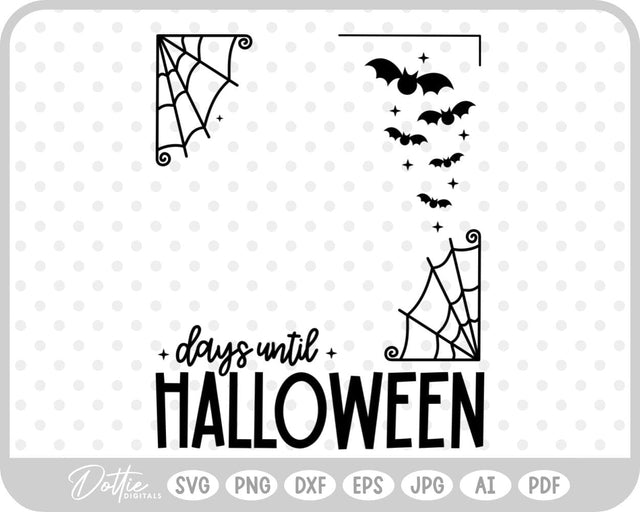 Halloween Count Down Frame SVG DottieDigitals 