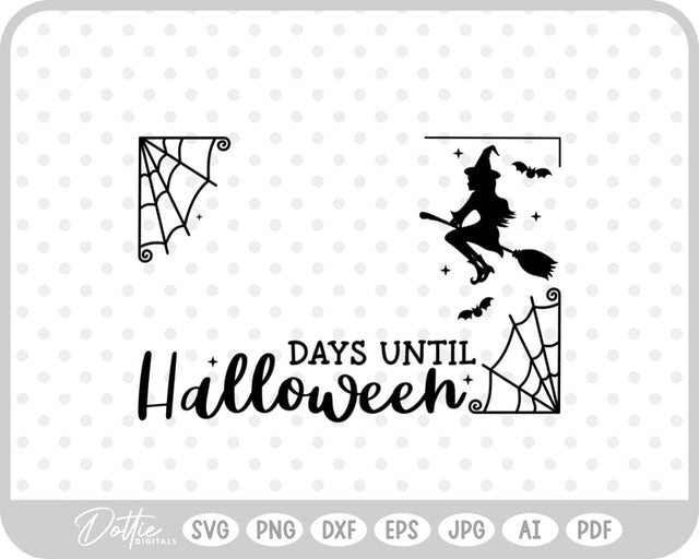 Halloween Count Down Frame SVG DottieDigitals 