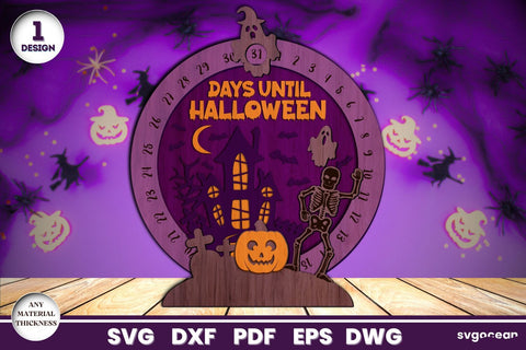 Halloween Countdown Laser Cut SVG SvgOcean 
