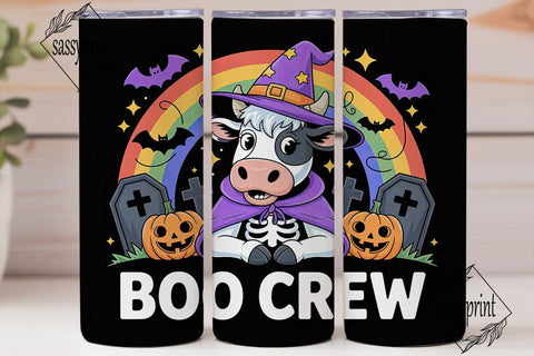Halloween Cow 20oz Tumbler Wrap Sublimation sassyprint 