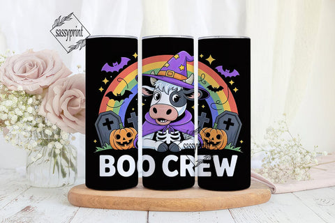 Halloween Cow 20oz Tumbler Wrap Sublimation sassyprint 