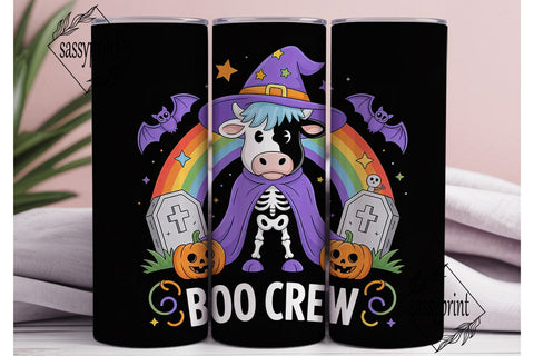 Halloween Cow 20oz Tumbler Wrap Sublimation sassyprint 