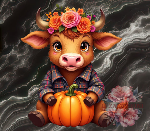 Halloween Cow, Spooky Art, Highland Cow PNG, Digital Download, Halloween Decor, Cow Clipart, Fall Vibes, Cute Halloween Sublimation Li Zamperini 