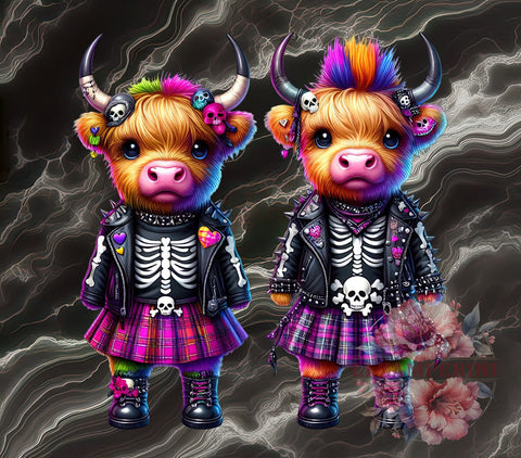 Halloween Cow, Spooky Art, Highland Cow PNG, Digital Download, Halloween Decor, Cow Clipart, Fall Vibes, Cute Halloween Sublimation Li Zamperini 