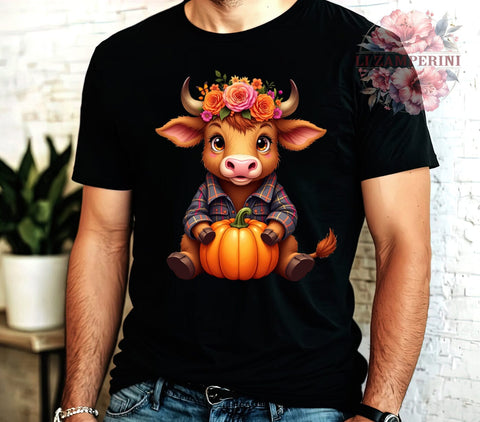 Halloween Cow, Spooky Art, Highland Cow PNG, Digital Download, Halloween Decor, Cow Clipart, Fall Vibes, Cute Halloween Sublimation Li Zamperini 