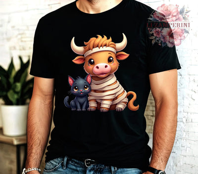 Halloween Cow, Spooky Art, Highland Cow PNG, Digital Download, Halloween Decor, Cow Clipart, Fall Vibes, Cute Halloween Sublimation Li Zamperini 