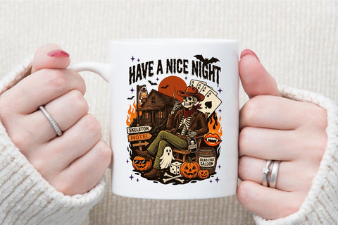 Halloween Cowboy Png-Vintage Motel Png Sublimation designartist 