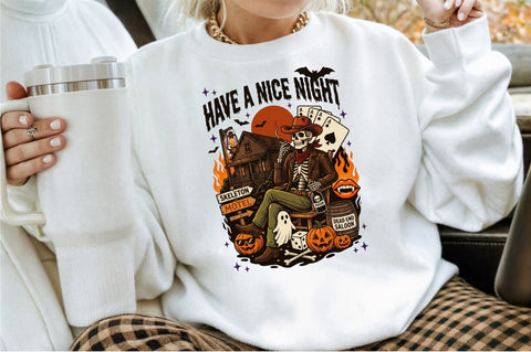 Halloween Cowboy Png-Vintage Motel Png Sublimation designartist 