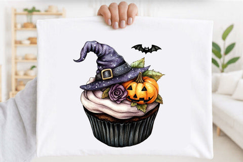 Halloween Cupcake PNG Clipart Bundle Sublimation SVGArt 