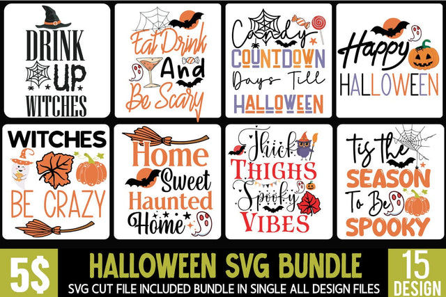 Halloween Cut File Bundle, Halloween SVG bundle, Halloween quote SVG Set , Halloween Cut File Bundle, Halloween SVG bundle, Halloween quote SVG Set, Halloween Svg Bundle, Happy Halloween, Halloween Cut Files SVG BlackCatsMedia 