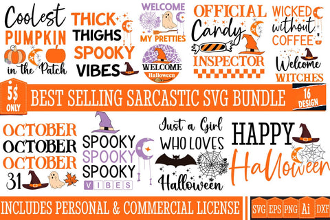Halloween Cut File Bundle, Halloween SVG bundle, Halloween quote SVG Set , Halloween Cut File Bundle, Halloween SVG bundle, Halloween quote SVG Set, Halloween Svg Bundle, Happy Halloween, Halloween Cut Files SVG BlackCatsMedia 