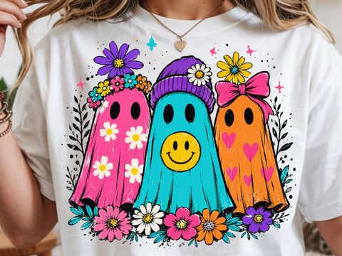 Halloween Cute Boo Ghost Png, Spooky Season Png SVG DesignDestine 