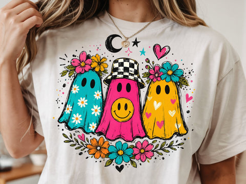 Halloween Cute Boo Ghost Png, Spooky Season Png SVG DesignDestine 