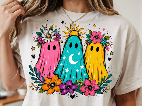Halloween Cute Boo Ghost Png, Spooky Season Png SVG DesignDestine 