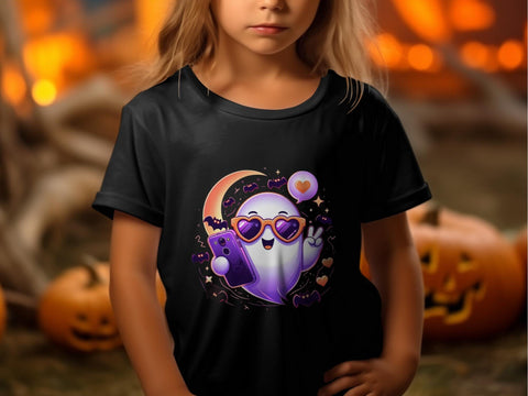 Halloween Cute Ghost Sublimation PNG Sublimation Luvleigh Digitals 