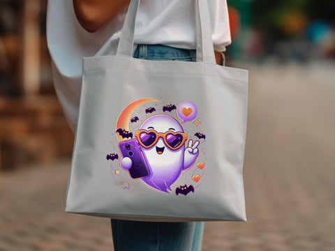 Halloween Cute Ghost Sublimation PNG Sublimation Luvleigh Digitals 