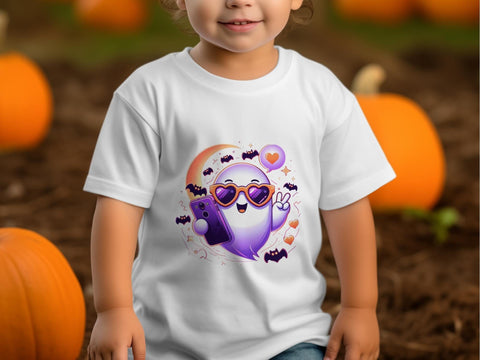 Halloween Cute Ghost Sublimation PNG Sublimation Luvleigh Digitals 
