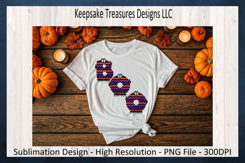 Halloween Cute Monster Alphabet, Glitter Chevron, Sublimation Png, Zigzag Alpha Design, Sublimation Keepsake Treasures Designs LLC. 