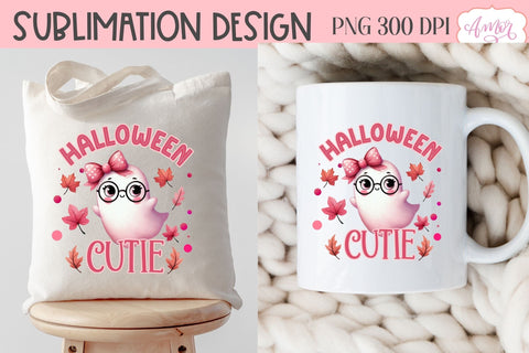 Halloween cutie PNG for sublimation | Pink Halloween PNG Sublimation Amorclipart 