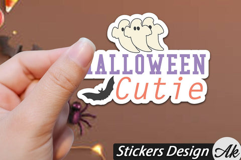Halloween cutie Stickers Design SVG akazaddesign 