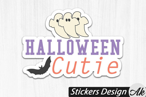 Halloween cutie Stickers Design SVG akazaddesign 