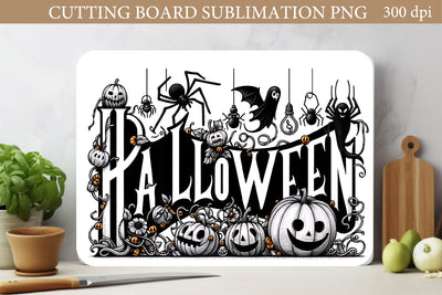 Halloween Cutting Board Sublimation PNG Sublimation Olga Terlyanskaya 