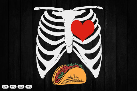 Halloween Dad Skeleton Taco Belly Funny Pregnancy Couple Men T-Shirt SVG DesignDestine 