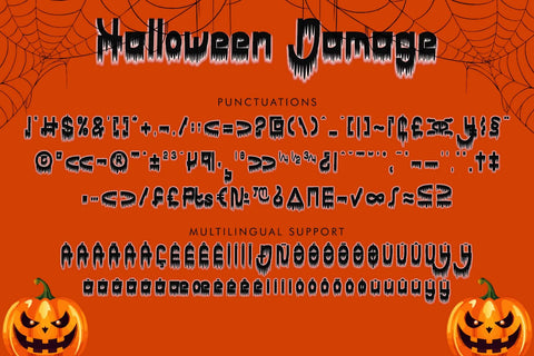 Halloween Damage Font Prasetya Letter 