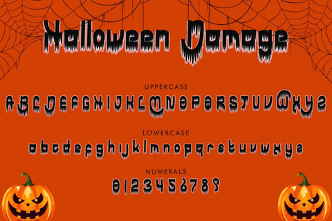 Halloween Damage Font Prasetya Letter 