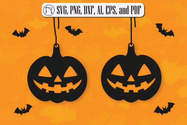 Halloween Dangle Earring SVG Cut File SVG MD JOYNAL ABDIN 