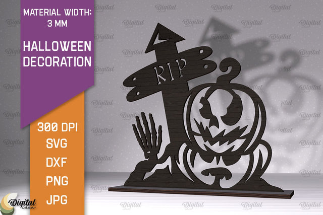 Halloween Decoration Laser Cut. Halloween Home Decor SVG SVG Evgenyia Guschina 