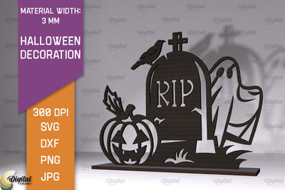 Halloween Decoration Laser Cut. Halloween Home Decor SVG SVG Evgenyia Guschina 