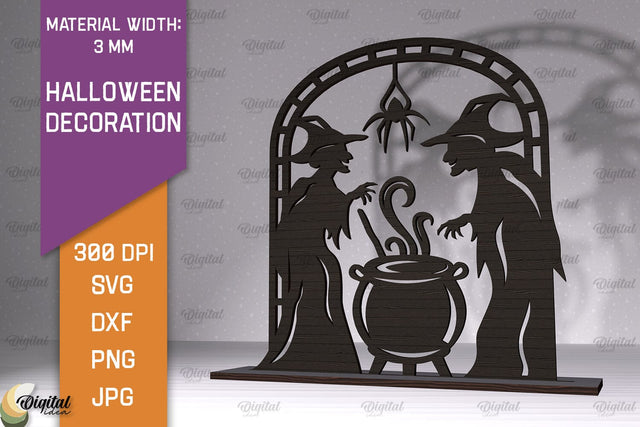 Halloween Decoration Laser Cut. Halloween Home Decor SVG SVG Evgenyia Guschina 