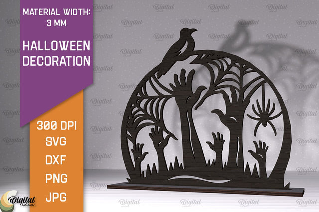 Halloween Decoration Laser Cut. Halloween Home Decor SVG SVG Evgenyia Guschina 