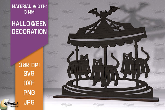 Halloween Decoration Laser Cut. Halloween Home Decor SVG SVG Evgenyia Guschina 