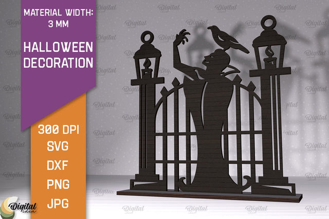Halloween Decoration Laser Cut. Halloween Home Decor SVG SVG Evgenyia Guschina 