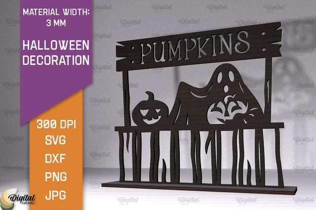 Halloween Decoration Laser Cut. Halloween Home Decor SVG SVG Evgenyia Guschina 