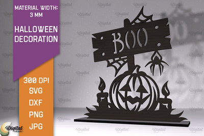 Halloween Decoration Laser Cut. Halloween Home Decor SVG SVG Evgenyia Guschina 