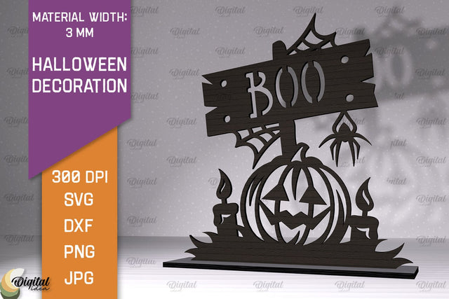 Halloween Decoration Laser Cut. Halloween Home Decor SVG SVG Evgenyia Guschina 