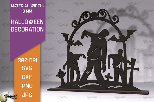 Halloween Decoration Laser Cut. Halloween Home Decor SVG SVG Evgenyia Guschina 