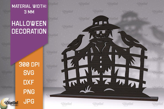 Halloween Decoration Laser Cut. Halloween Home Decor SVG SVG Evgenyia Guschina 