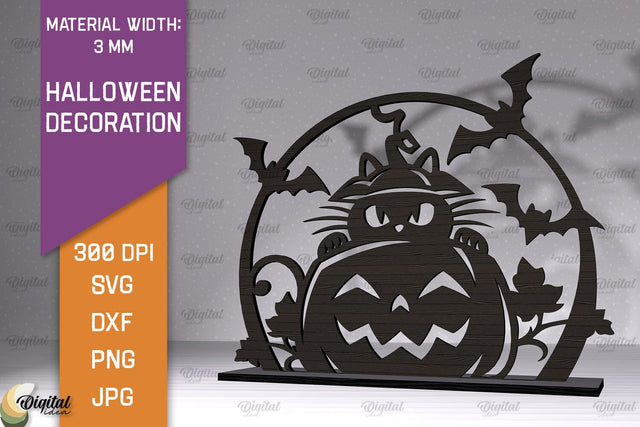 Halloween Decoration Laser Cut. Halloween Home Decor SVG SVG Evgenyia Guschina 
