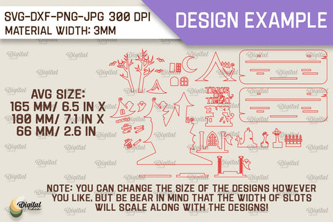 Halloween Decoration Laser Cut. Happy Halloween SVG SVG Evgenyia Guschina 