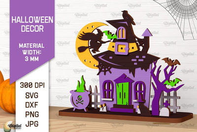 Halloween Decoration Laser Cut. Happy Halloween SVG SVG Evgenyia Guschina 