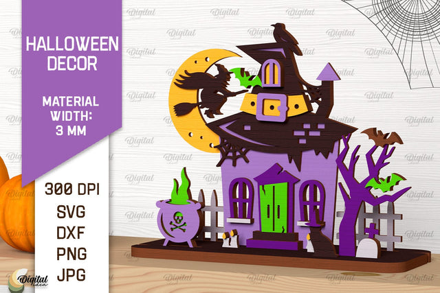 Halloween Decoration Laser Cut. Happy Halloween SVG SVG Evgenyia Guschina 