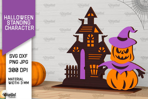 Halloween Decorations Laser Cut Bundle. Halloween Decor SVG SVG Evgenyia Guschina 