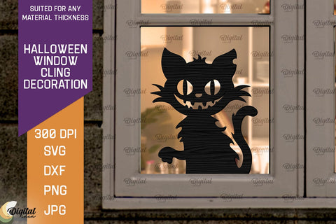 Halloween Decorations Window Clings Decor. Halloween Bundle SVG Evgenyia Guschina 