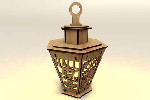 Halloween Decorative Lantern Laser Cut File SVG LaserCutano 