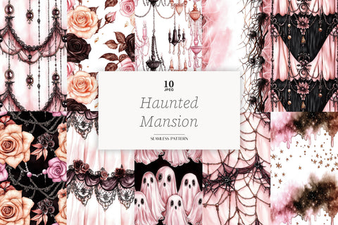 Halloween Digital Papers | Spooky Pattern Gothic Background Digital Pattern GlamArtZhanna 