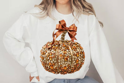 Halloween Disco Glitter Pumpkin PNG Designs Sublimation shah alam 